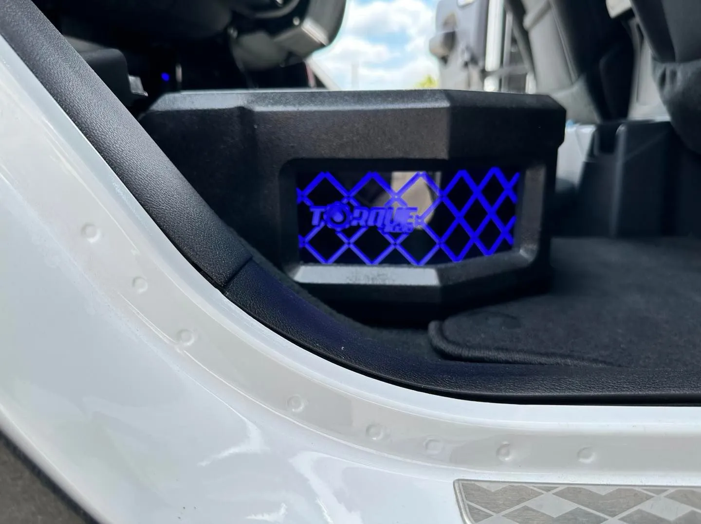 Finished custom audio install with subwoofer and amp by K-1 Custom